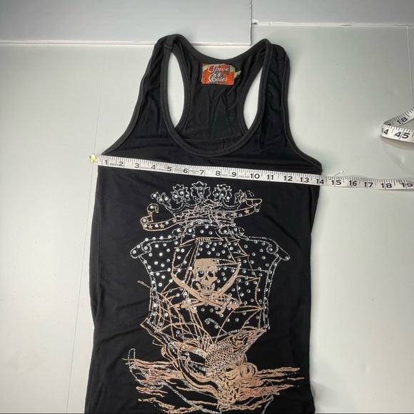 Spice and Roses Pirate themed embellished Viscose Blend Tank dress Size Medium - Picture 4 of 7